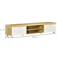 HOMCOM Modern TV unit Cabinet Entertainment Centre for TVs up to 90" w/ Cabinet Shelf for Living room Bedroom(m-3)