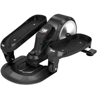 SPORTNOW Under Desk Elliptical Machine with LCD Monitor, 8 Adjustable Magnetic Resistances for 2-in-1 Seat & Stand Up Exercise