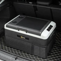 Outsunny 30L Portable Car Refrigerator - Grey and Black(m-9)