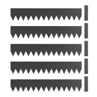 Outsunny 5pcs Garden Fence, Metal Picket Fence Panels, 102x20cm, Black(m-10)