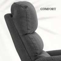 HOMCOM Electric Riser Recline Armchair, with Footrest - Dark Grey(m-7)