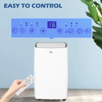 HOMCOM 12,000 BTU Mobile Air Conditioner, Grade A Rated - White(m-6)