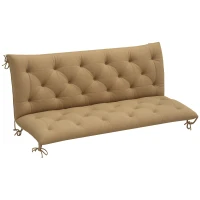Outsunny Three-Seater Bench Cushion - Khaki(m-10)