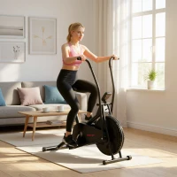 SPORTNOW Exercise Bike with Adjustable Seat, LCD Display for Home Gym(m-8)