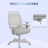 Vinsetto 44-56cm Mesh Back Office Chair - Grey(m-5)