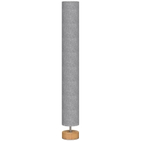 HOMCOM LED Floor Lamp for Living Room, 120cm Modern Standing Lamp with 3000K/4500K/6500K Colour Temperatures, Linen Shade and Wooden Base, Grey