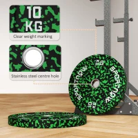 SPORTNOW Olympic Weight Plates with 5cm Holes, for Weight Lifting, 2 x 10kg(m-6)