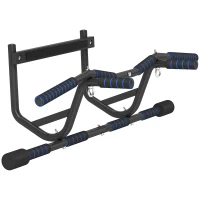 SPORTNOW Multi-Grip Doorway Pull Up Bar with Non-Slip Grips, Chin Up Bar with Anti-Fall Slot for Indoor Gym Upper Body Workout(m-10)