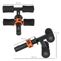 SPORTNOW Tibialis Trainer Tib Bar for Strengthening Calves Shins Ankles, Fits 5cm Weight Plates(m-3)