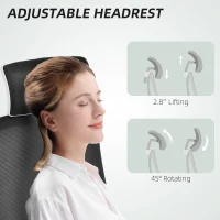 HOMCOM Multi-Adjust Office Chair - Black(m-6)