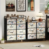 HOMCOM 6-Drawer Chest of Drawers - White(m-8)