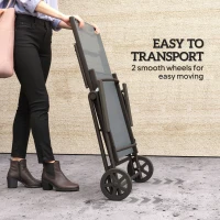 Outsunny Five-Position Reclining Sun Lounger - Grey(m-5)