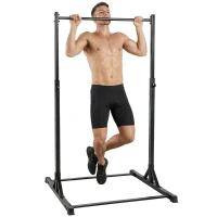 SPORTNOW Station de musculation et barre de traction power tower 200 kg avec 8 niveaux de hauteur noir(m-11)