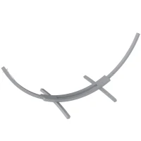 Outsunny 3.25m Wooden Hammock Stand Universal Fit Garden Picnic Camp Accessories, Grey(m-10)