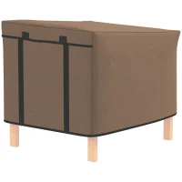 PawHut Water-Resistant Rabbit Hutch Cover for X-D2-0047 and Similar Models, 43 x 52 x 37cm, Brown(m-10)