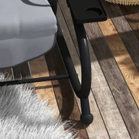 Outsunny Three-Person garden Swing Chair, with Adjustable Canopy - Dark Grey(m-9)