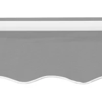 Outsunny Awning Canopy Manual Retractable Porch Sun Shade Shelter 3 x 2m Light Grey(m-9)