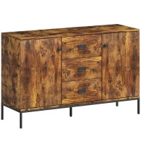 HOMCOM Modern Rustic Brown Sideboard(m-1)