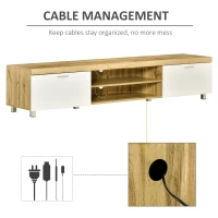 HOMCOM Modern TV unit Cabinet Entertainment Centre for TVs up to 90" w/ Cabinet Shelf for Living room Bedroom(m-5)