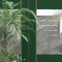 Outsunny Set of Two 295cm Replacement Canopy Walls - Green(m-8)