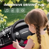 AIYAPLAY Land Rover Discovery Licensed 12V Kids Electric Car with Remote, 4 Wheel Suspension, Slow Start, Lights, Music, Pink(m-8)