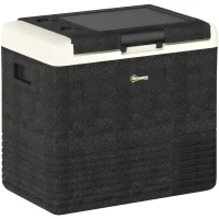 Outsunny 50L Portable Car Refrigerator - Grey and Black(m-11)