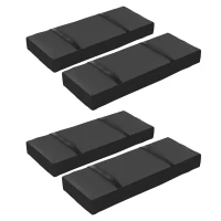 Outsunny Parasol Weights Set of 4, Parasol Base Weights Bags, 25kg Fillable Sandbag Weights with Handles, Cantilever Umbrella Base Weights, Black(m-1)
