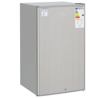 HOMCOM 91L Freestanding Under-Counter Fridge with Lock - Grey(m-10)