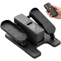 SPORTNOW Under Desk Elliptical Machine with Manual & Auto Modes, 12 Adjustable Speed, Remote Control & LED Monitor for Home(m-9)