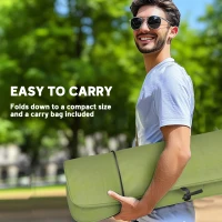 Outsunny Portable Padded Camping Chair, with Bag - Green(m-7)