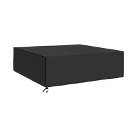 Outsunny Large Patio Garden Furniture Set Cover 600D Oxford Square Waterproof, 230 x 230 x 70 cm, Black(m-10)