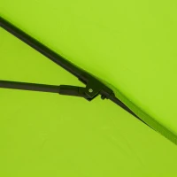 Outsunny 2.7M Garden Parasol Umbrella with Glass Fibre Ribs and Aluminium Frame, Tilting Sun Shade Shelter Canopy, Light Green(m-9)