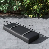 Outsunny Parasol Weights Set of 4, Parasol Base Weights Bags, 25kg Fillable Sandbag Weights with Handles, Cantilever Umbrella Base Weights, Black(m-3)