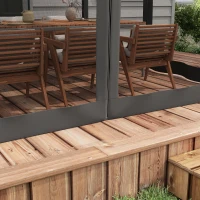 Outsunny 3 x 3m Aluminium Frame Pergola, with Retractable Roof - Dark Grey(m-9)