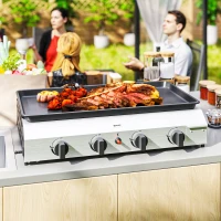 Outsunny Four Burner Portable Gas Grill(m-8)