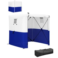Outsunny 2 x 2m Pop-Up Gazebo, with Accessories - Dark Blue(m-10)