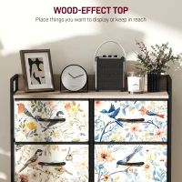 HOMCOM 6-Drawer Chest of Drawers - White(m-5)