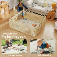 AIYAPLAY Space-Themed Baby Plat Mat Double Sided, Foldable, Water-Resistant for Outdoor/Indoor, 177 x 146 x 1.5cm(m-8)