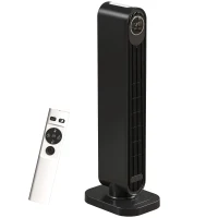 HOMCOM 2000W Ceramic Electric Heater with Fan, Timer, Oscillation - Black(m-10)