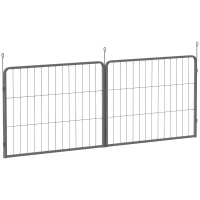 PawHut 2 Piece Dog Pen Expansion Pack for 60cm High Pet Playpen with 3 Stakes, for Small Dogs(m-10)