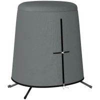 Outsunny 196 x 230 cm Hanging Egg Chair Protective Cover - Grey(m-10)