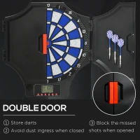 SPORTNOW Electronic Dartboard Set, with 31 Games, for Eight Players(m-6)