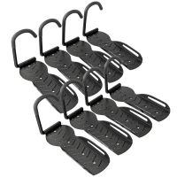 SPORTNOW 8 Pack Bike Rack, Wall Mounted Bicycle Hanger Hook, Foldable Garage Bike Wall Rack, Bicycle Storage Holder for Indoor Outdoor Use(m-10)