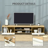 HOMCOM Modern TV unit Cabinet Entertainment Centre for TVs up to 90" w/ Cabinet Shelf for Living room Bedroom(m-6)