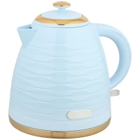 HOMCOM 3kW Rapid Boil Honeycomb Kettle - Light Blue(m-11)