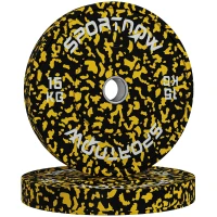 SPORTNOW Olympic Weight Plates with 5cm Holes, for Weight Lifting, 2 x 15KG(m-1)