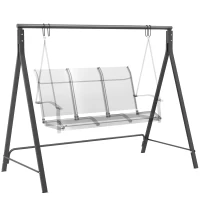Outsunny Steel Frame Multi-Swing Seat Frame - Black(m-10)