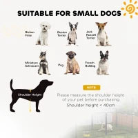 PawHut 2 Piece Dog Pen Expansion Pack for 60cm High Pet Playpen with 3 Stakes, for Small Dogs(m-6)