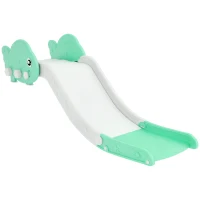 AIYAPLAY Kids Sofa Slide with 130cm Extended Length, HDPE Toddler Slide for Sofa, Bed, Stairs, Easy Assemble & Storage, Green(m-10)