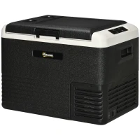 Outsunny 40L Portable Car Refrigerator - Grey and Black(m-1)